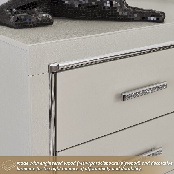 Signature Design by Ashley Zyniden Silver Chest of Drawers - Bed