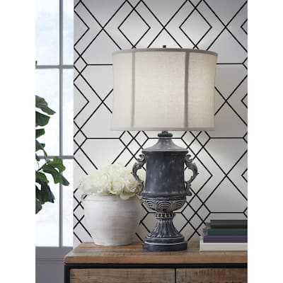 Signature Design by Ashley Morvanford Black Table Lamp - 17"W x 17"D x 32"H