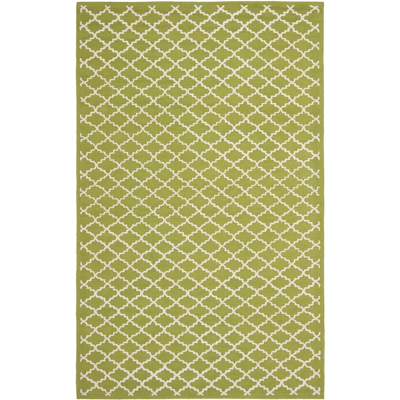 SAFAVIEH Handmade Newport Hayleigh Modern Cotton Rug - 8'6" x 11'6" - Olive/Ivory