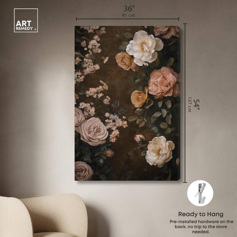 Faded Florals Fable II Canvas by Art Remedy, Gallery Wrapped