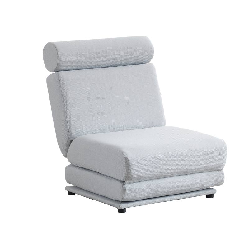 34" Foldable Chaise Lounge Chair with Pillow