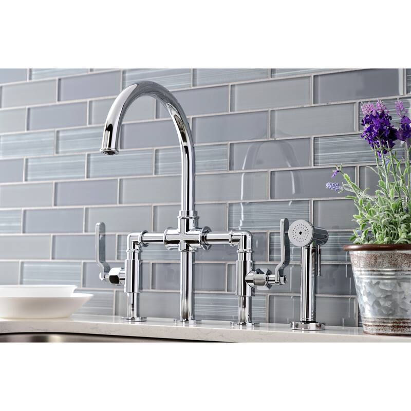 Kingston Brass Whitaker Bridge Kitchen Faucet