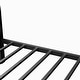 preview thumbnail 6 of 8, Black Queen over Queen Metal Bunk Bed with Ladder and Slats