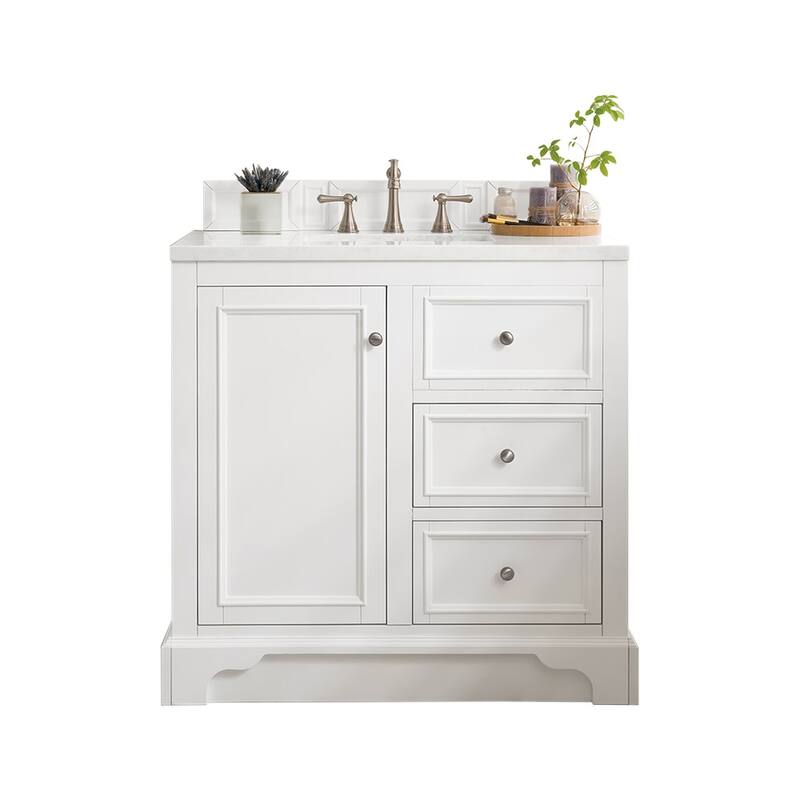 James Martin Vanities 825-V36-3WZ De Soto 36" Free Standing Single - Bright White
