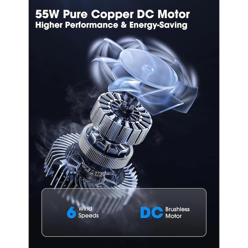 Ceiling Fan Industrial 100" Modern Silver 7-Blade LED Light