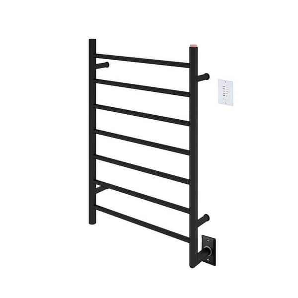 Ancona Comfort 7-Bar Hardwired Wall Mount Towel Warmer w/ Countdown Timer  in Matte Black - Bed Bath u0026 Beyond - 32501103