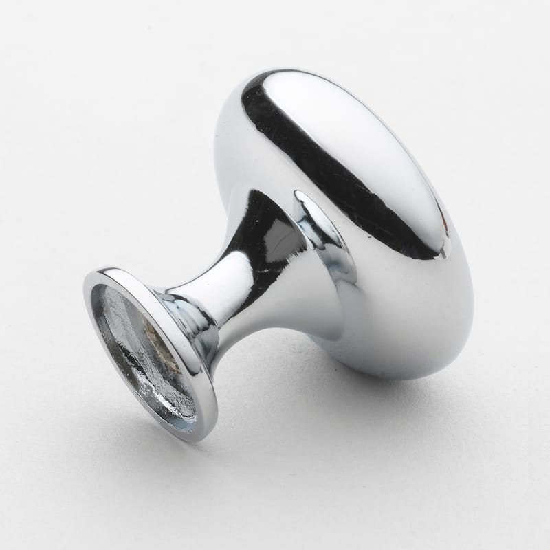 GlideRite 1.125-inch Classic Polished Chrome Round Cabinet Knobs (Pack of 25) - Pack of 25