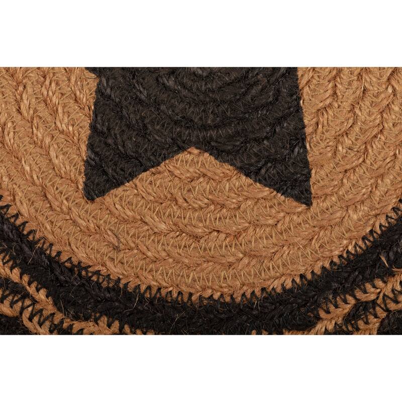 Farmhouse Jute Coaster Stencil Star Set of 6 - Coaster Set