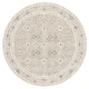 preview thumbnail 52 of 63, SAFAVIEH Handmade Micro-Loop Jelske Wool Rug 5' Round - Silver/Ivory - Round