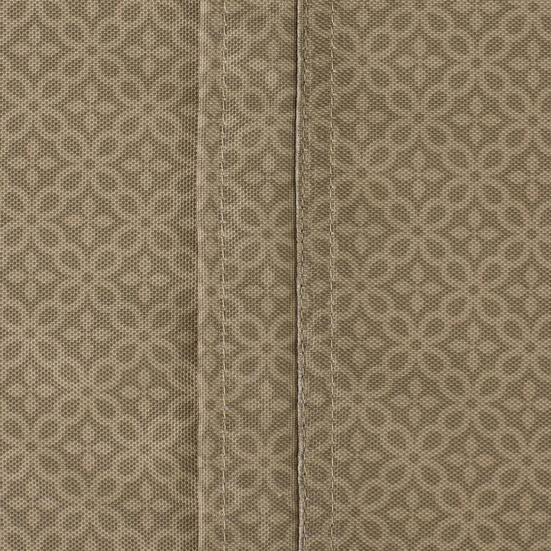 DII Stone Tonal Lattice Print Outdoor Tablecloth With Zipper 60 Round