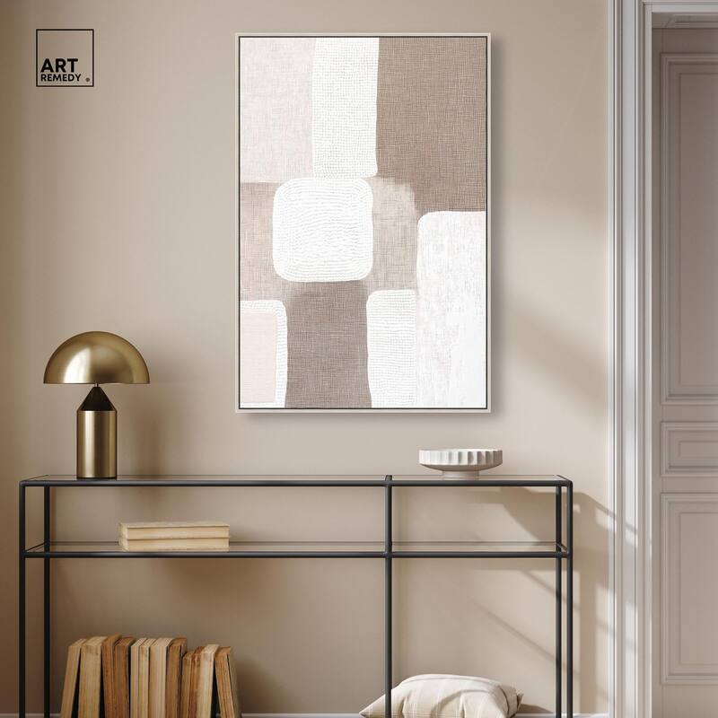 Stucco Squares I Canvas by Art Remedy