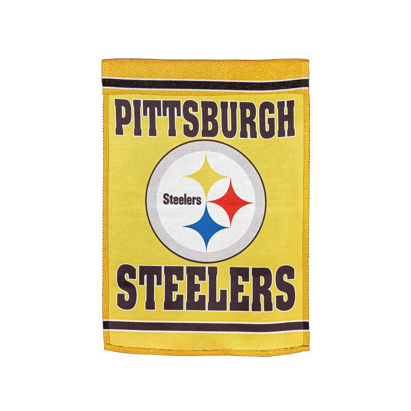 Embossed Suede Flag, Garden Size, Pittsburgh Steelers