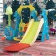 preview thumbnail 13 of 32, 5 in 1 Long Slide w/ Basketball Hoops,Football gate,Ringtoss,Swing Set