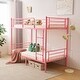 preview thumbnail 8 of 28, Twin Over Twin Bunk Bed For Kids Teens Adults, Heavy Duty Metal Bunk Bed With Ladder