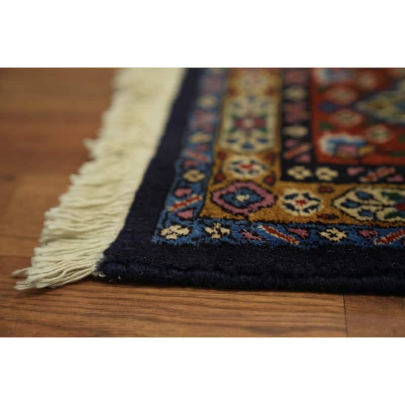 Hand Knotted Oriental 100% Wool Carpet Traditional All-Over Beige & Ivories Mood Area Rug - 9' 6'' X 6' 8''
