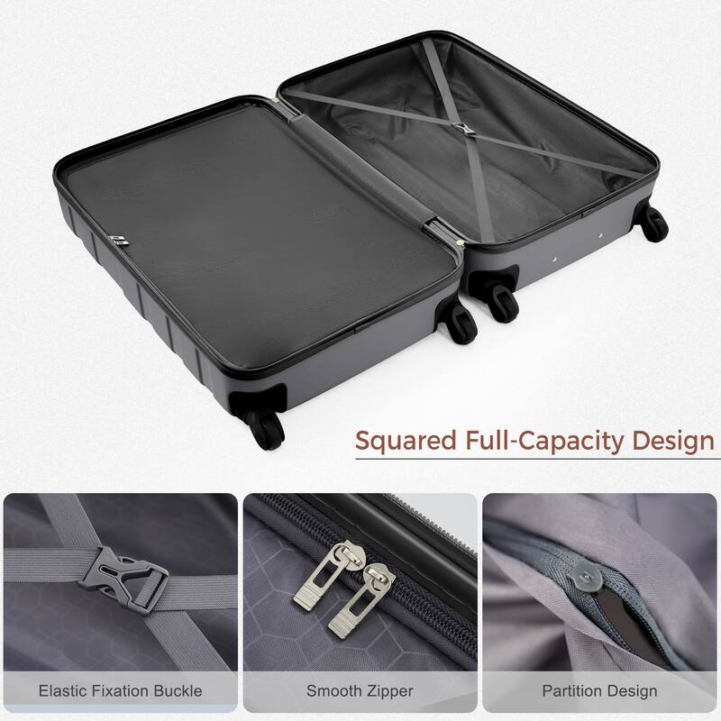 Luggage Sets New Model ABS Hardshell 3pcs Clearance Luggage Hardside Lightweight Durable Suitcase sets
