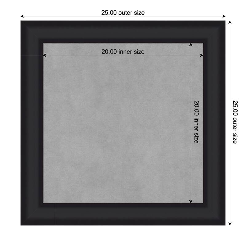 Amanti Art Oliver Black Framed - 25 x 25 in - Oliver Black