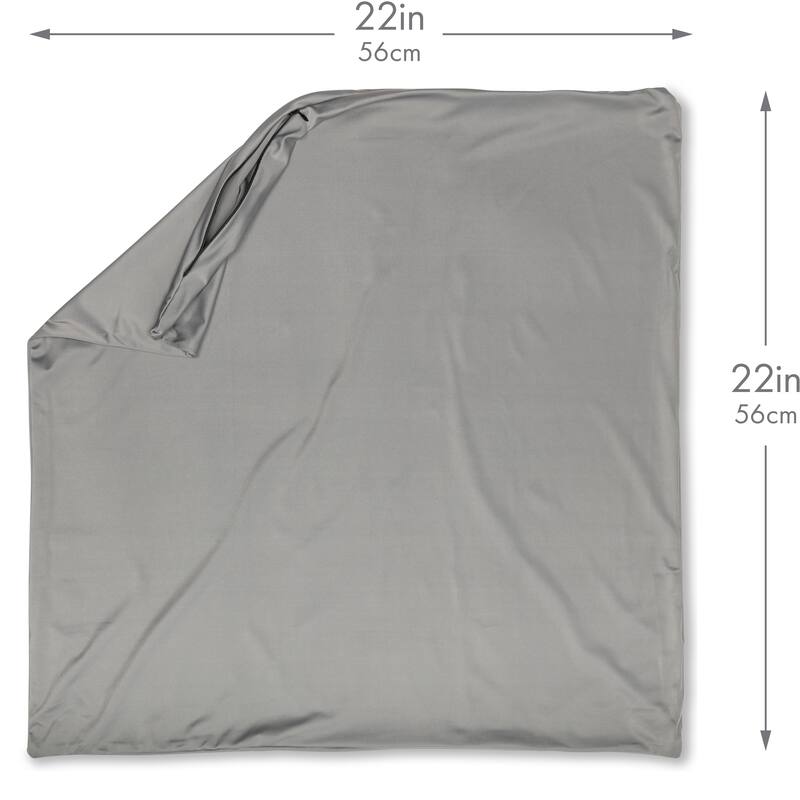 Throw Pillow Cozy Soft Microbead Dark Grey: 1 Pc