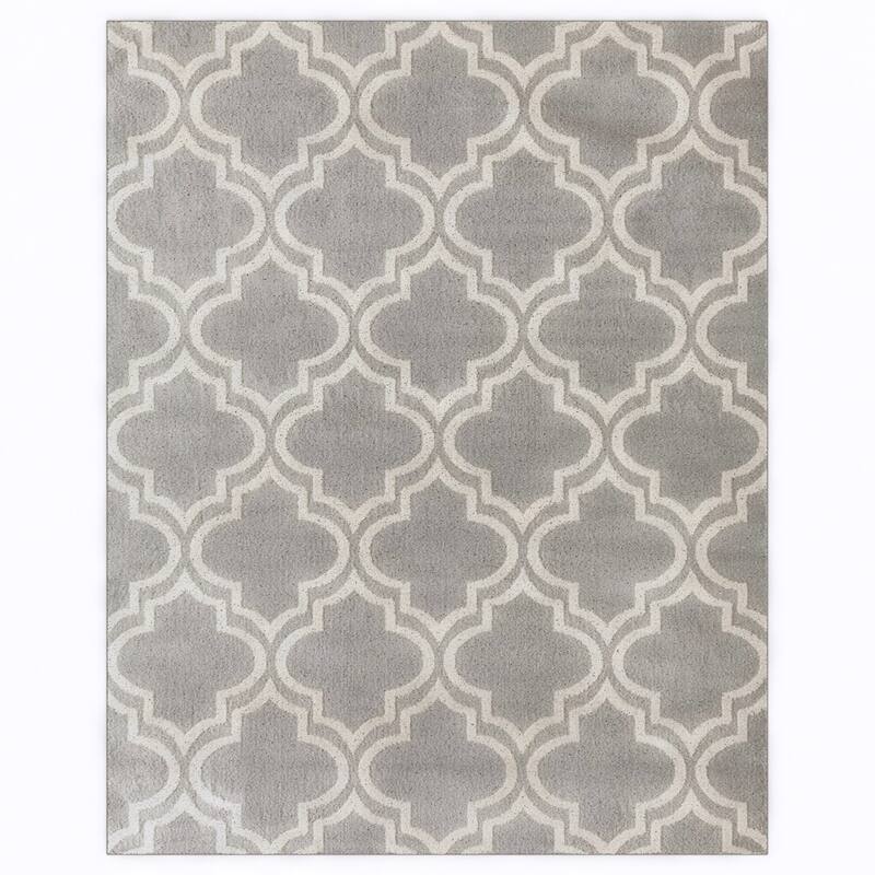 Porch & Den Elysian Trellis Area Rug - 7' 6" x 9' 5" - Gray - Runner/Rectangle