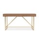preview thumbnail 6 of 11, Vaiz Modern 60-inch Metal 3-Drawer Computer Desk with Drawers by Furniture of America