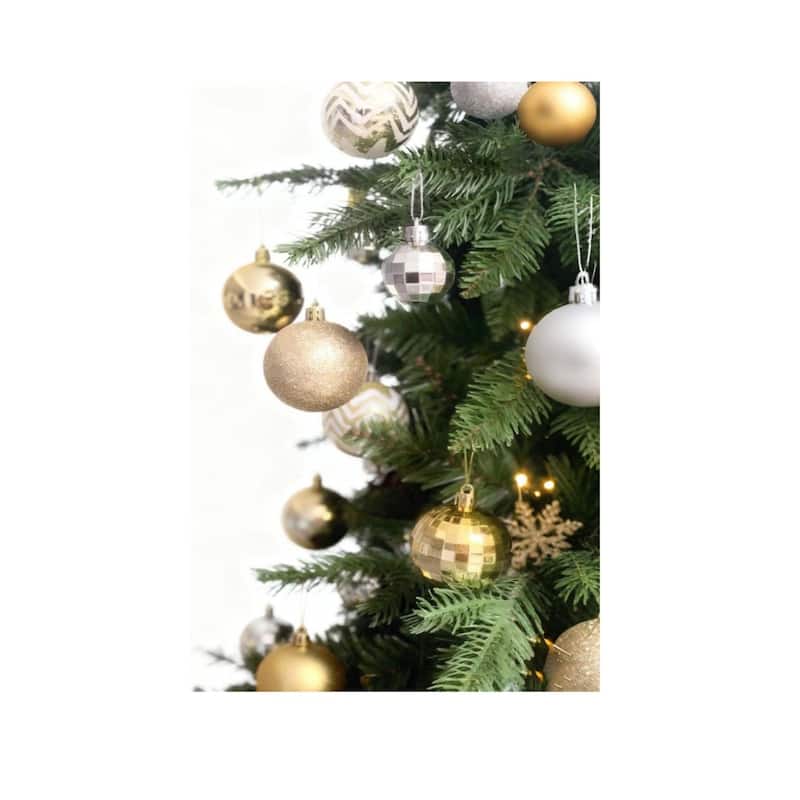 34 Pieces Shatterproof Christmas Ornaments Set Christmas Decorations 1.57 Inch Christmas Balls - N/A