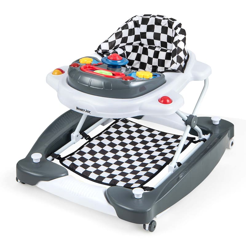 Honeyjoy 6 in 1 Baby Walker Adjustable Toddler Walker & Activity - See Details