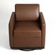 preview thumbnail 70 of 154, Set of 2 Modern Swivel Accent Armchairs Upholstered Arm Chairs