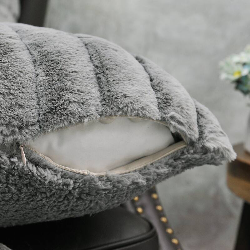 Serenta SuperMink Solid Color Throw Pillow Shell Cushion Cover Set