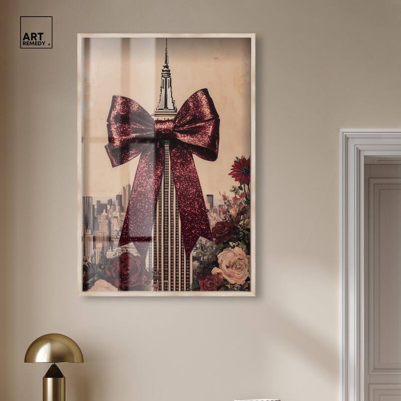 Sparkling Empire State Building Shadowbox by Art Remedy