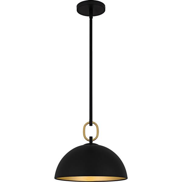 slide 2 of 9, Cleo 1-Light Matte Black Pendant
