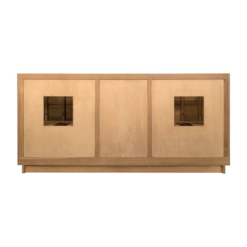 Avanity Parker Bathroom Vanity in Natural Teak with Carrara White Marble Top