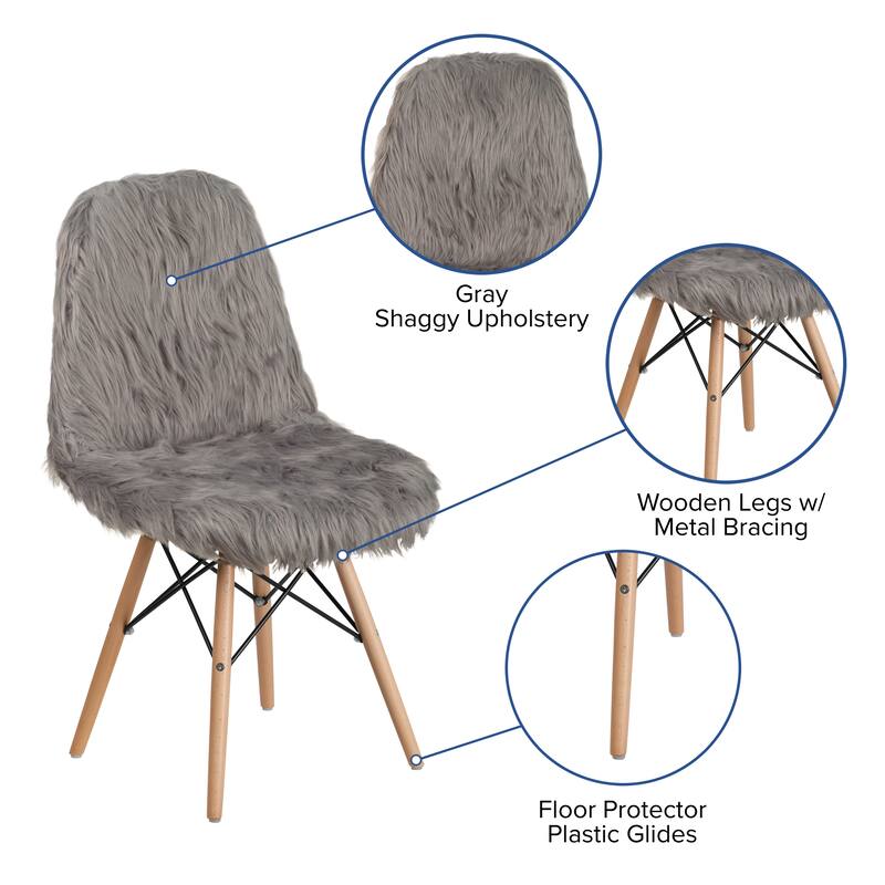 Shaggy Dog Accent Chair - Dorm Chair