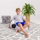 preview thumbnail 30 of 38, Kids Sports Big Comfy Bean Bag Chair 27 Inch Medium - Sports Soccer Ball Black and White