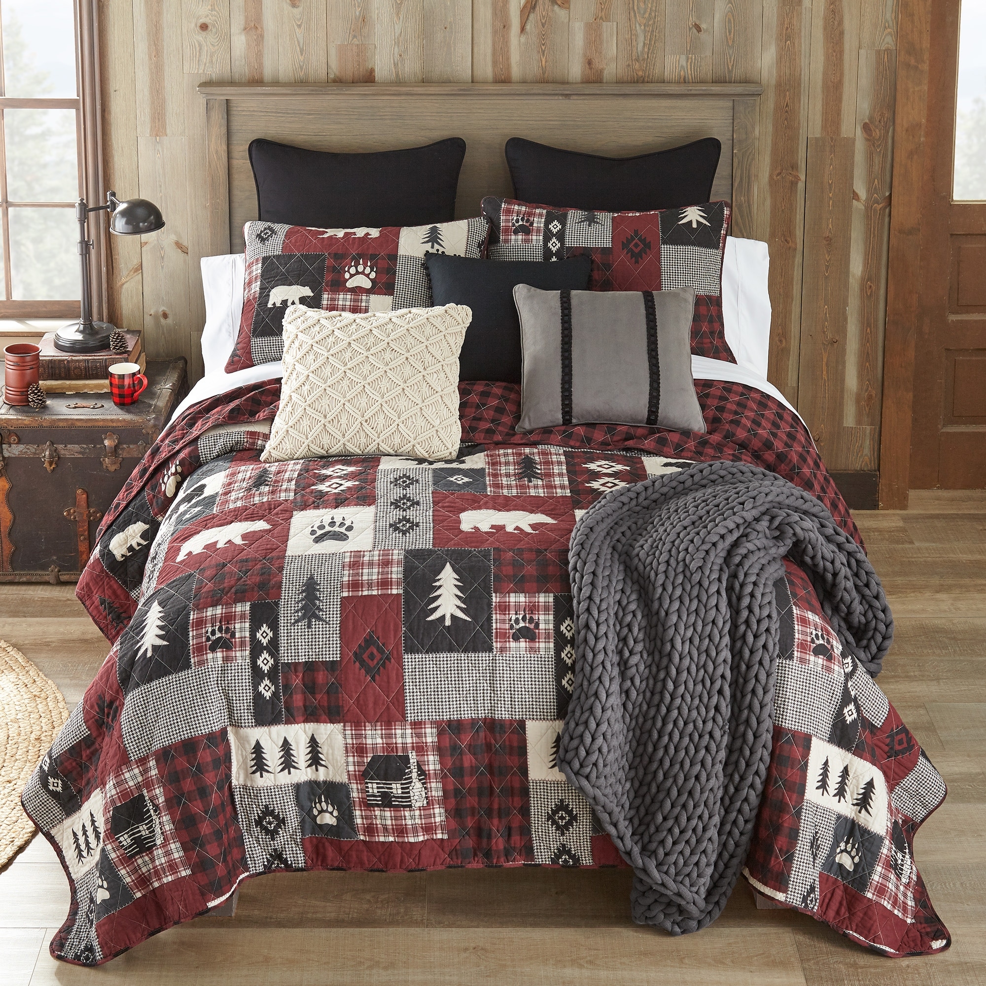 Donna Sharp Bear Peak 3PC Cotton Quilt Set