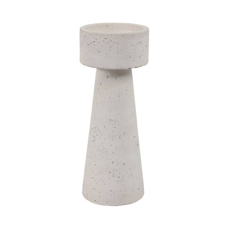 Pottery Taper Holder Cylindrical Top and Conical Base Design for Home
