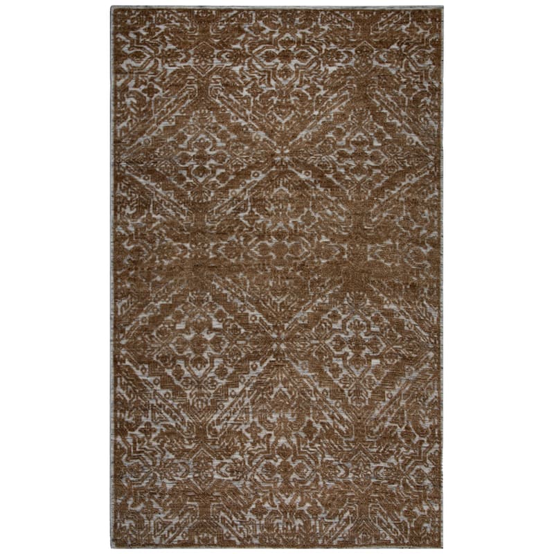 Alora Decor Coquette Hand knotted Diamond Rug