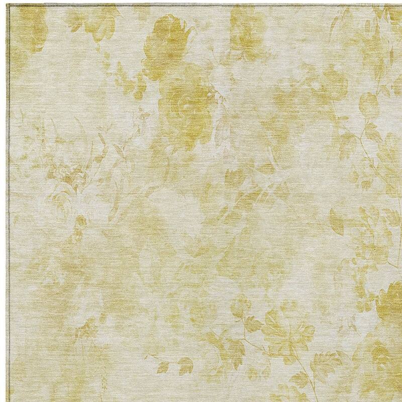 HomeRoots Floral Transitional Rectangle Outdoor Rug