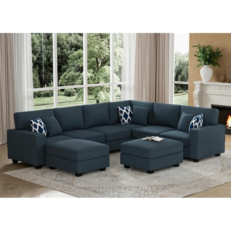 8PCS Modular Flexible Combination Sectional - Charcoal