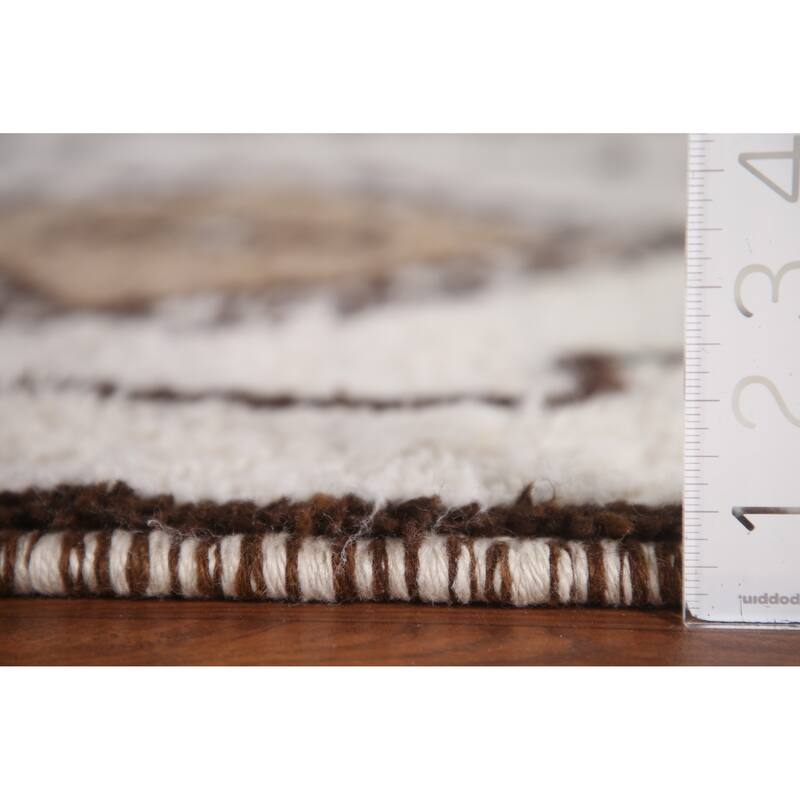 Natural Dye Tribal Anatolian Runner Rug Handmade Wool Carpet - 3'5"x 12'2"