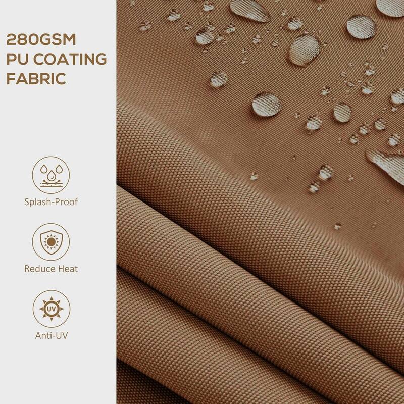 16' x 10' Retractable Awning, 280gsm UV Resistant Sunshade Shelter