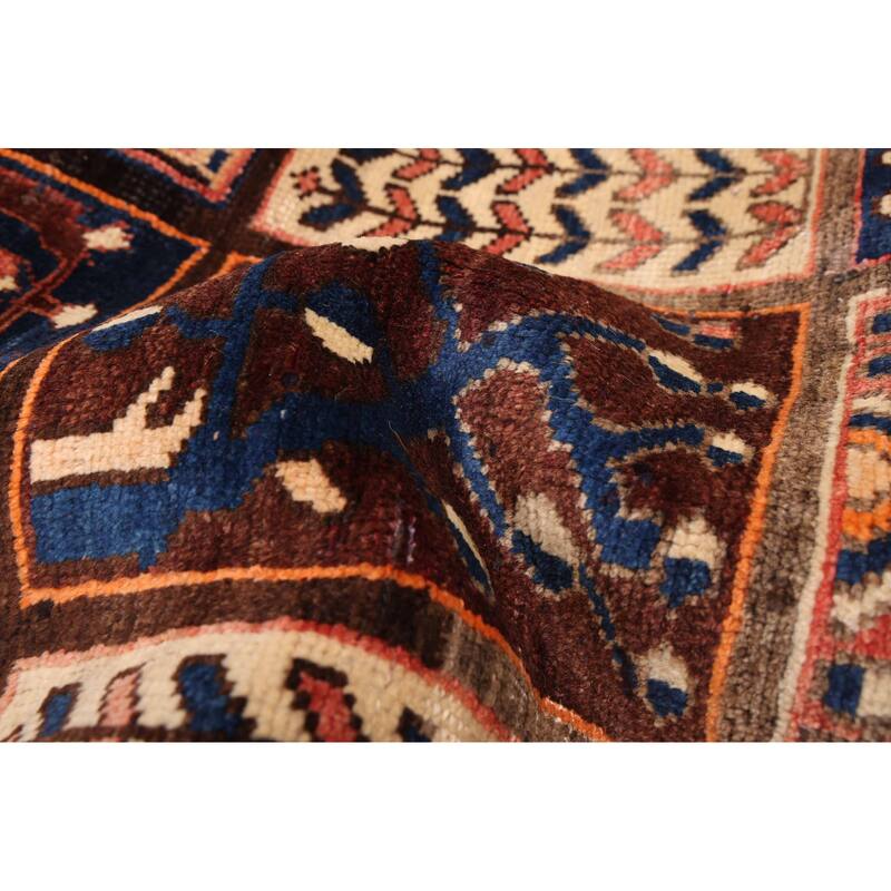 ECARPETGALLERY Hand-knotted Kayseri Vintage Brown Wool Rug - 6'3 x 9'0