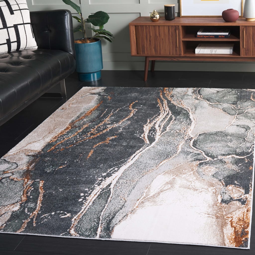 SAFAVIEH Alenia Elmedina Modern Contemporary Marble Rug