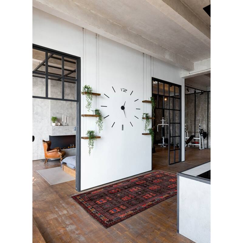 ECARPETGALLERY Hand-knotted Teimani Dark Brown Wool Rug - 3'5 x 6'1