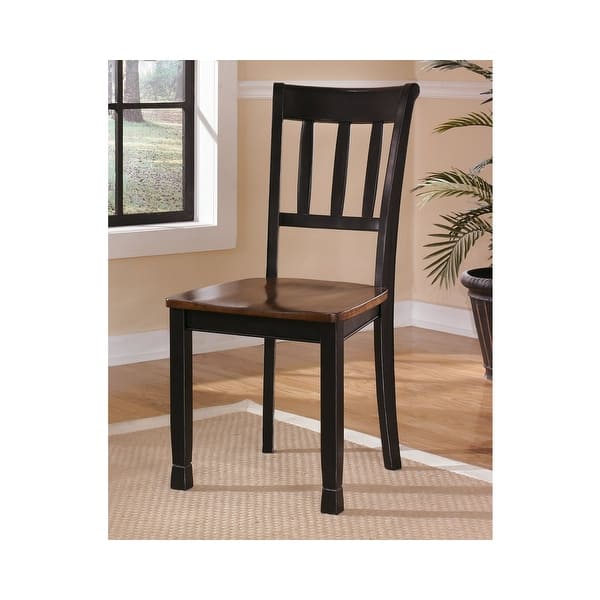 Owingsville Black And Brown Farmhouse Dining Room Chairs Set Of 2 On Sale Overstock 28040539