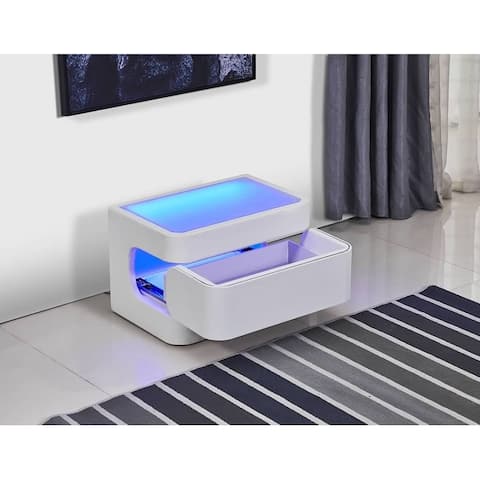 Strick & Bolton Salokivi Upholstered LED Nightstand