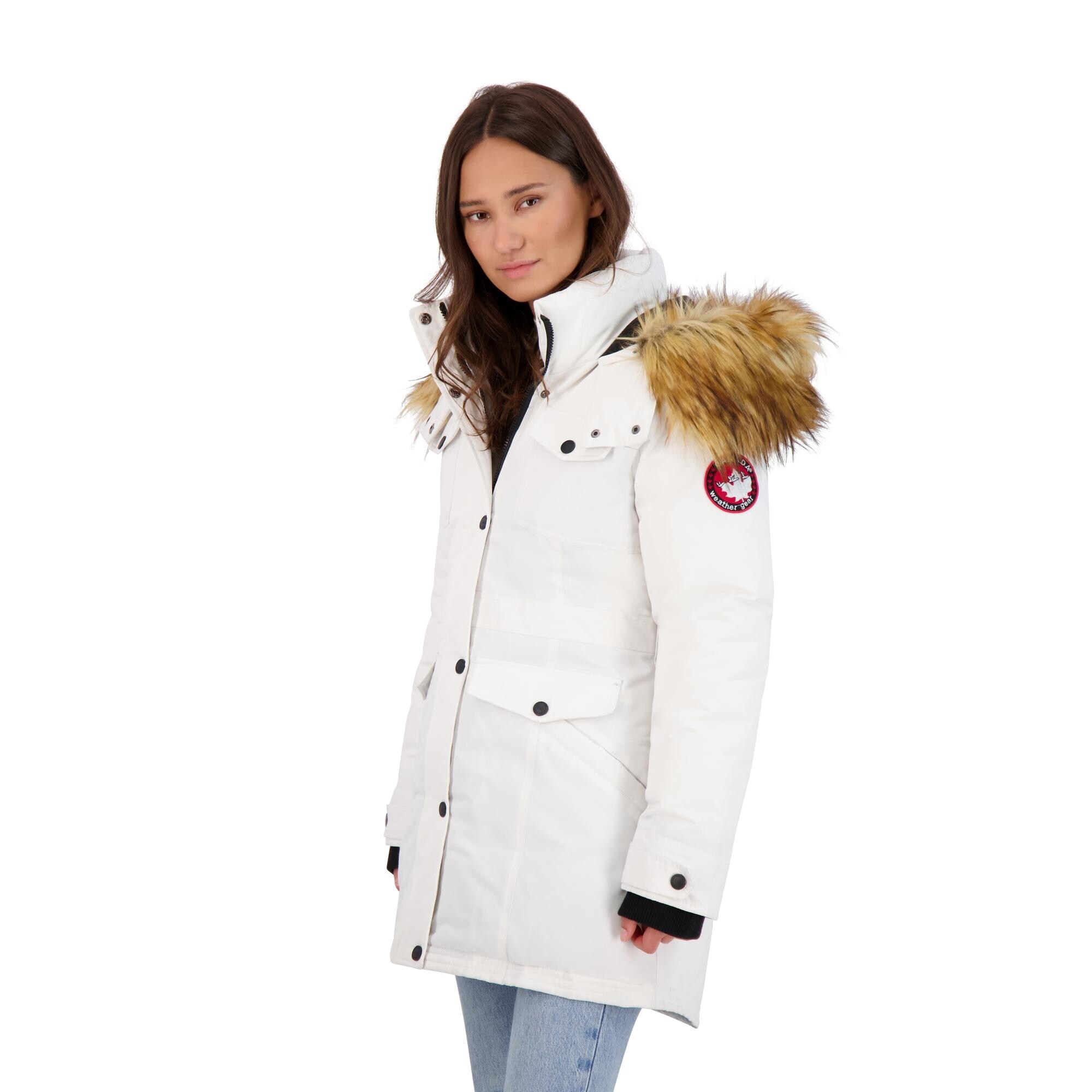 Canada weather gear womens insulated parka clearance