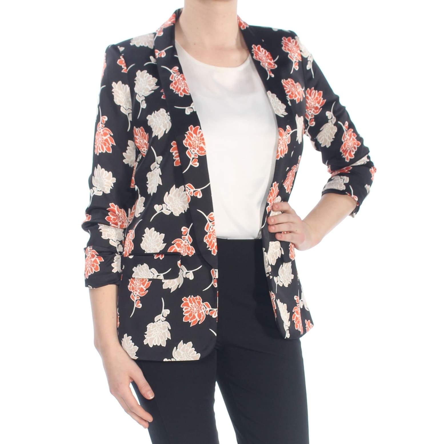 calvin klein floral blazer