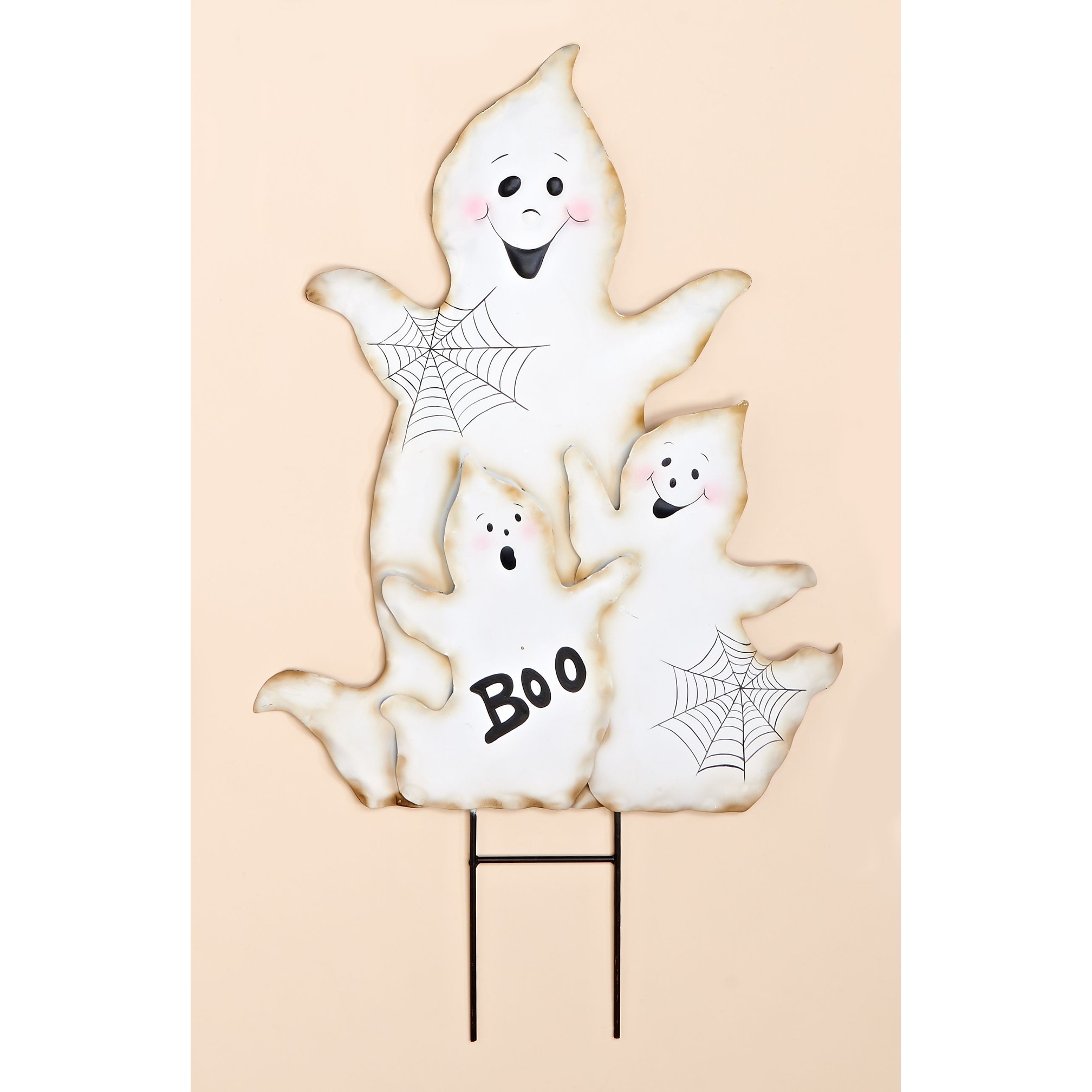 30" Metal Halloween Figure Garden Stake, Ghost