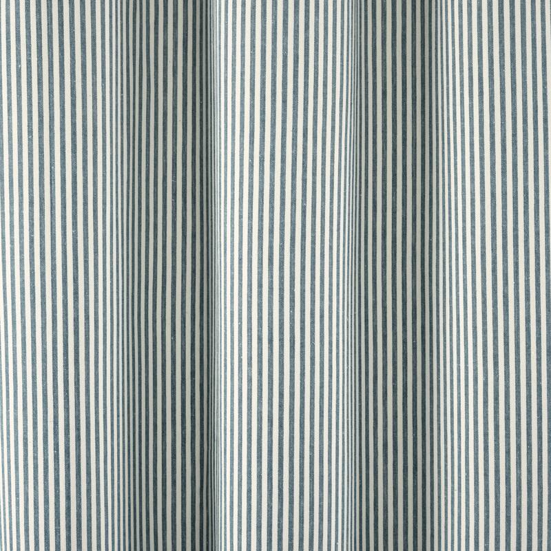 Lush Decor Farmhouse Vintage Stripe Yarn Dyed Eco-Friendly Recycled Cotton Shower Curtain