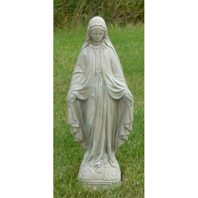 25 Limestone Finished Virgin Mary Outdoor Patio Statue On Sale Overstock 22875886